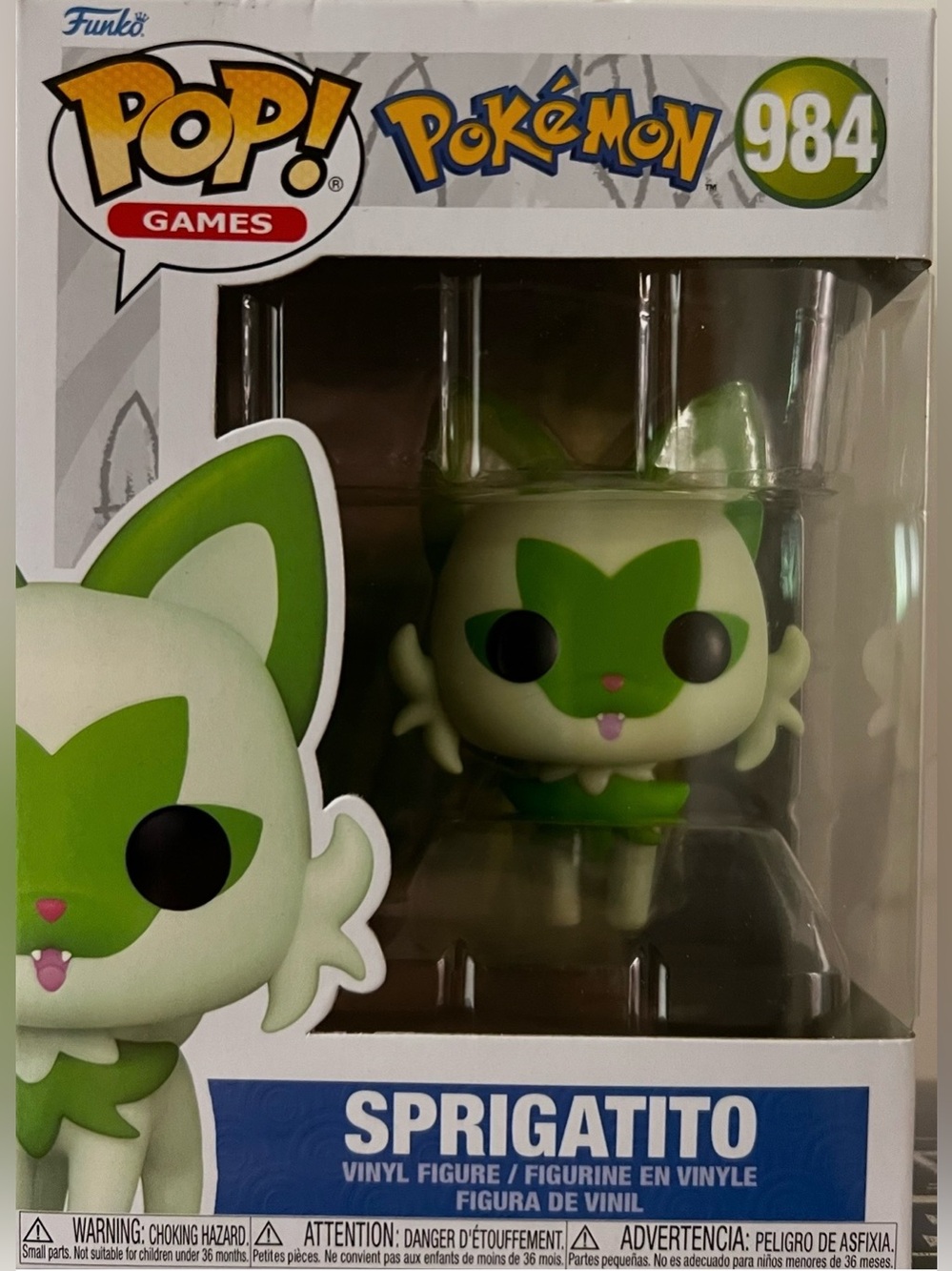 Funko Pop Games Pokémon Sprigatito #984 Vinyl Figures